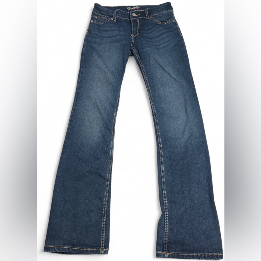 Wrangler Women's Flare Jeans in Deep Blue
